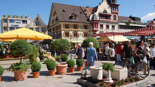 Market square in Dornbirn close to Lake Constance