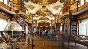 Stiftsbibliothek in St. Gallen in der Nähe vom Bodensee